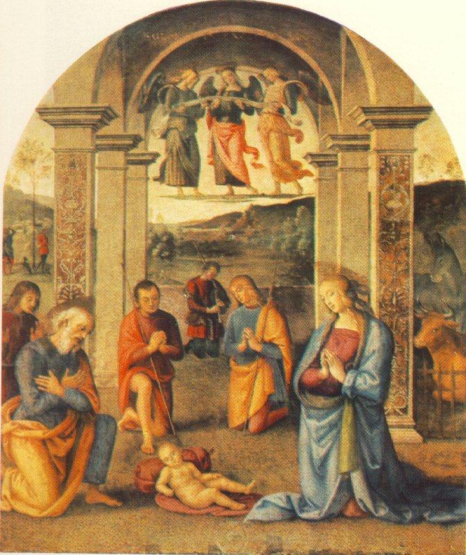 PERUGINO, Pietro The Presepio